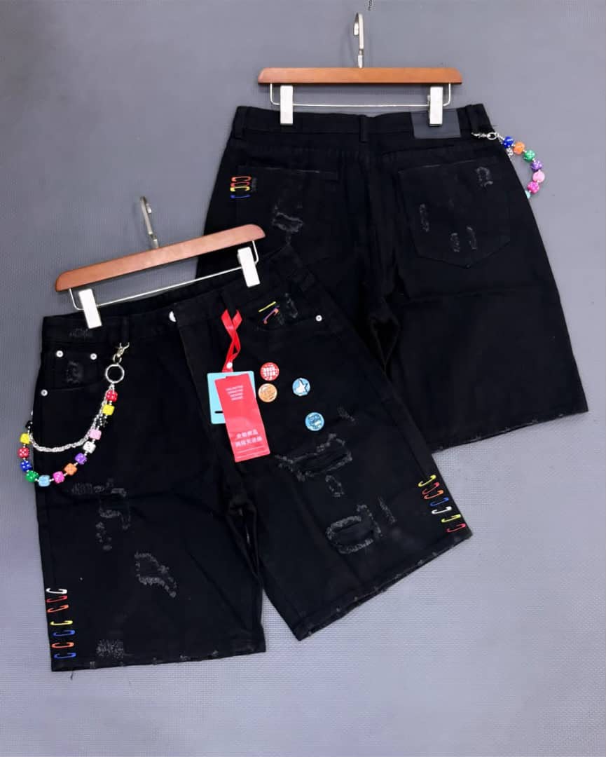 Detailed Denim Shorts
